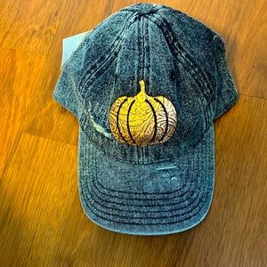 Denim pumpkin hat